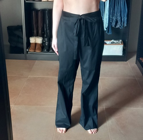 Pantaloni lunghi zampa neri - pantaloni,