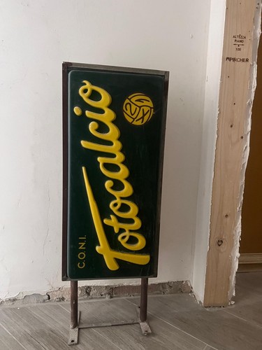 Insegna bifacciale totocalcio - insegna,