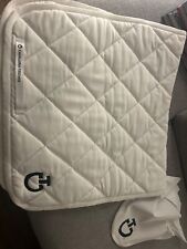 Sottosella bianco da  Dressage + cuffia  misura cavallo