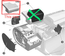 CH539-67008 Left Ink Cartridge Door HP DesignJet T770, T790, T1200 Series