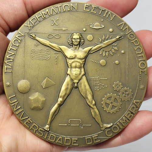 Medaglia bronzo arte nudo - medaglia, di