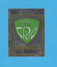 BELGIO-FOOTBALL 90-PANINI-Figurina n.255- SCUDETTO/BADGE -RAC MECHELEN-Rec