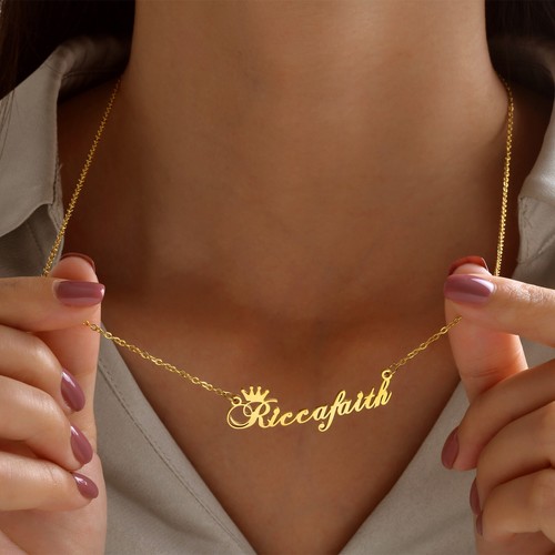 Collana targa personalizzata - collana,