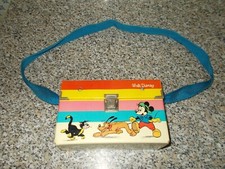CARTELLA CARTELLINA A TRACOLLA PORTA MERENDA DISNEY VINTAGE ANNI 70/80 TOPOLINO