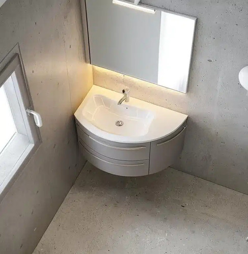 Mobile bagno curvo salvaspazio - mobile,