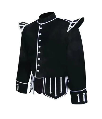 Giacca nera doppio piper - , kilt