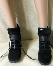 Suede wedge boots MARINA