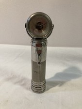 Vecchia Torcia Elettrica-metallo-testina Orientabile - funzionante