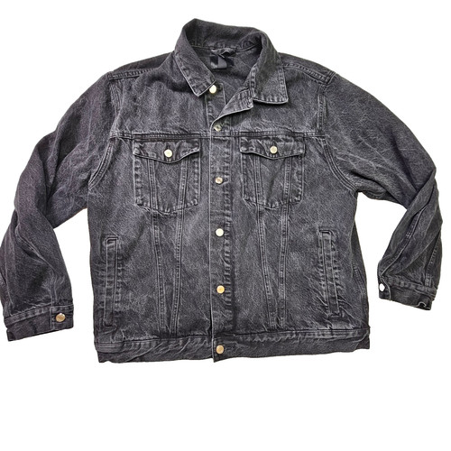 Giacca denim nera uomo - denim,