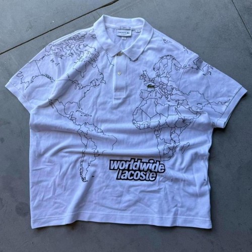 Polo lacoste world map - lacoste,