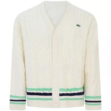 LACOSTE - Cardigan bianco per