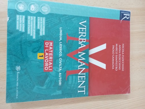 Libro scolastico verba - libro, manent