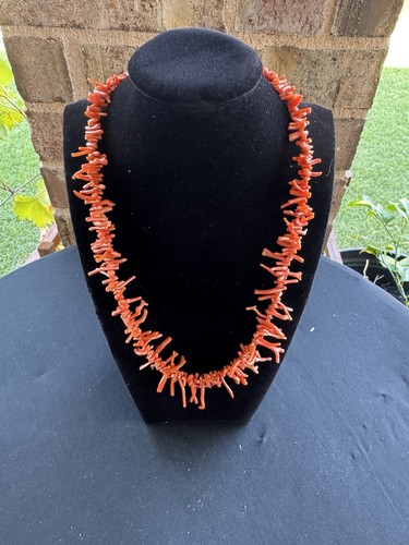 Collana corallo con - corallo, ramo