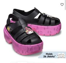 Sandali Crocs donna UK 7 Hello Kitty & Friends My Melody & Kuromi Stomp neri