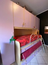 CAMERETTA A PONTE ADOLESCENTI,ARMADIO A DUE ANTE, LIBRERIA A PONTE CON SCRIVANIA