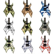 The Camo Selection Pellicola in Vinile per Chitarra/Basso Adesivo Pelli, 9 scelte!