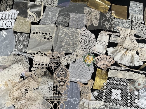 Kit uncinetto pizzo beige