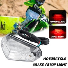 Universale 12v 12 Led Rosso Faro Freno Fanale Targa Luci Posteriore Moto Bianco