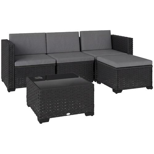 Outsunny set giardino pezzi - set,