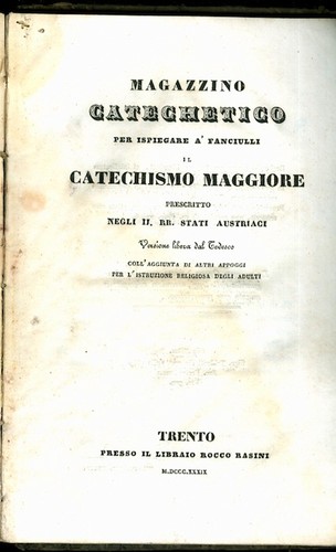 Magazzino catechetico per