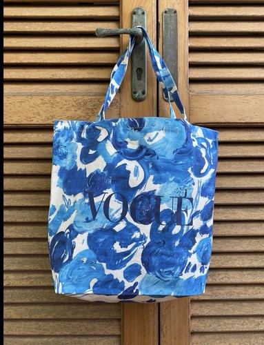 Vogue blu azzurra borsa tote - -,