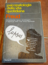 SIGMUND FREUD - PSICOPATOLOGIA DELLA VITA QUOTIDIANA (1^ ED. GARZANTI 1975)