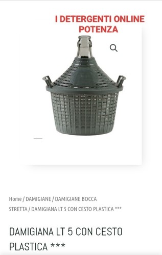 Damigiana con cesto tappo - tappo, 5