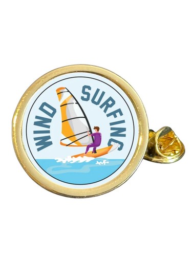 Wind surfing gold plated domed - wind,
