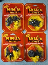 Lotto 5 CONFEZIONI FIGURINE ASSORTITE NINJA ACARI 1986 (4A) serie Sunray Panosh Place nuove