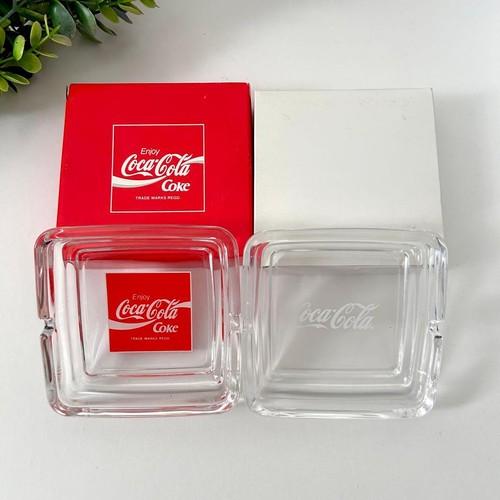 Set posacenere vetro coca cola - posacenere, coca-cola