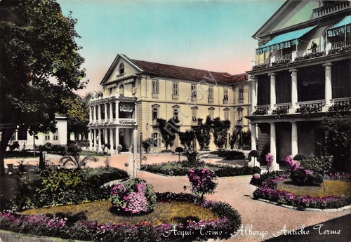 Cartolina acqui terme albergo - terme,
