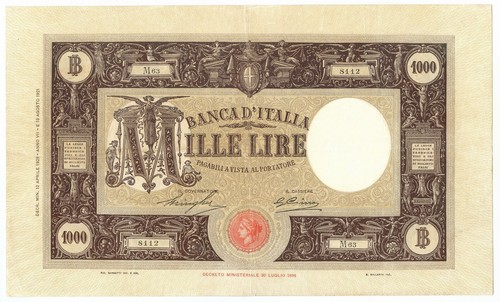 1000 lire barbetti grande - lire, m