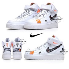 Nike Air Force 1 MID Just Do It bianche sneakers NIKE AIR FORCE MID JUST DO IT