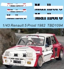 1/43 Decals per Renault 5