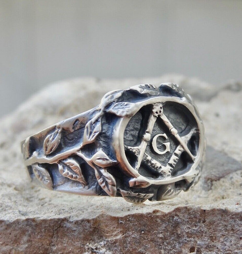 Anello massonico argento - massonico,