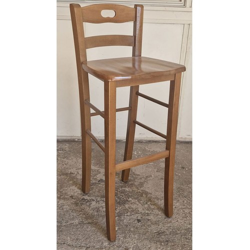 Sgabello legno noce chiaro - legno,