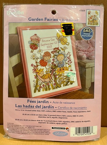 Bucilla garden fairies record - fairies,