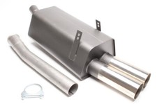 Scarico sportivo 2x76 mm