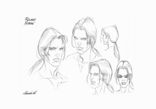 ALESSANDRO POLI - DEMIAN - STUDI DEL PERSONAGGIO - TAVOLA ORIGINALE - FIRMATA