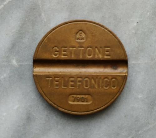 Gettone telefonico - gettone, da
