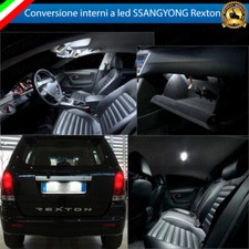 KIT FULL LED INTERNI SSANGYONG REXTON CONVERSIONE COMPLETA + LUCI TARGA