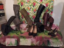 ACCESSORI SCARPE DONNA STIVALI IN PELLE VINTAGE SANDALI DECOLTE' 7 PAIA N° 36