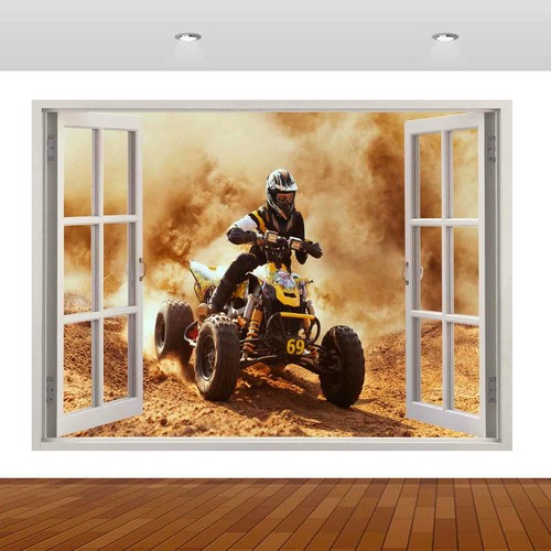 Adesivo murale quad - , sporco