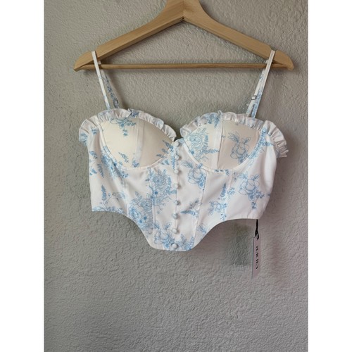 Crop top bustier corsetto