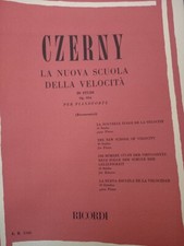 SPARTITO RICORDI CZERNY LA