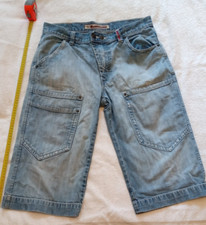 PANTALONCINI CALZONCINI CORTI JEANS - AMERICANINO - MULTITASCHE 2 BOTTONI E ZIP