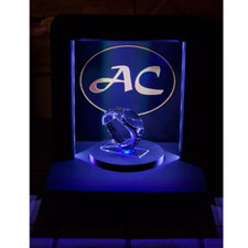 Espositore per Orologi Personalizzabile con Piatto Girevole Illuminato a LED