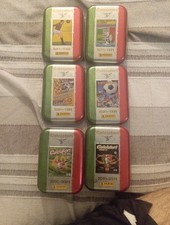 6 Tin Box celebrative figurine Calciatori Panini 2021 vuote 