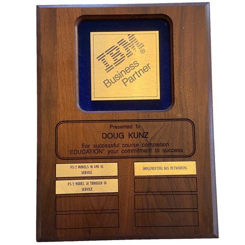 Insegna targa vintage ibm - insegna,