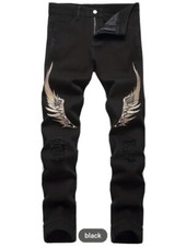 jeans denim hip hop da uomo